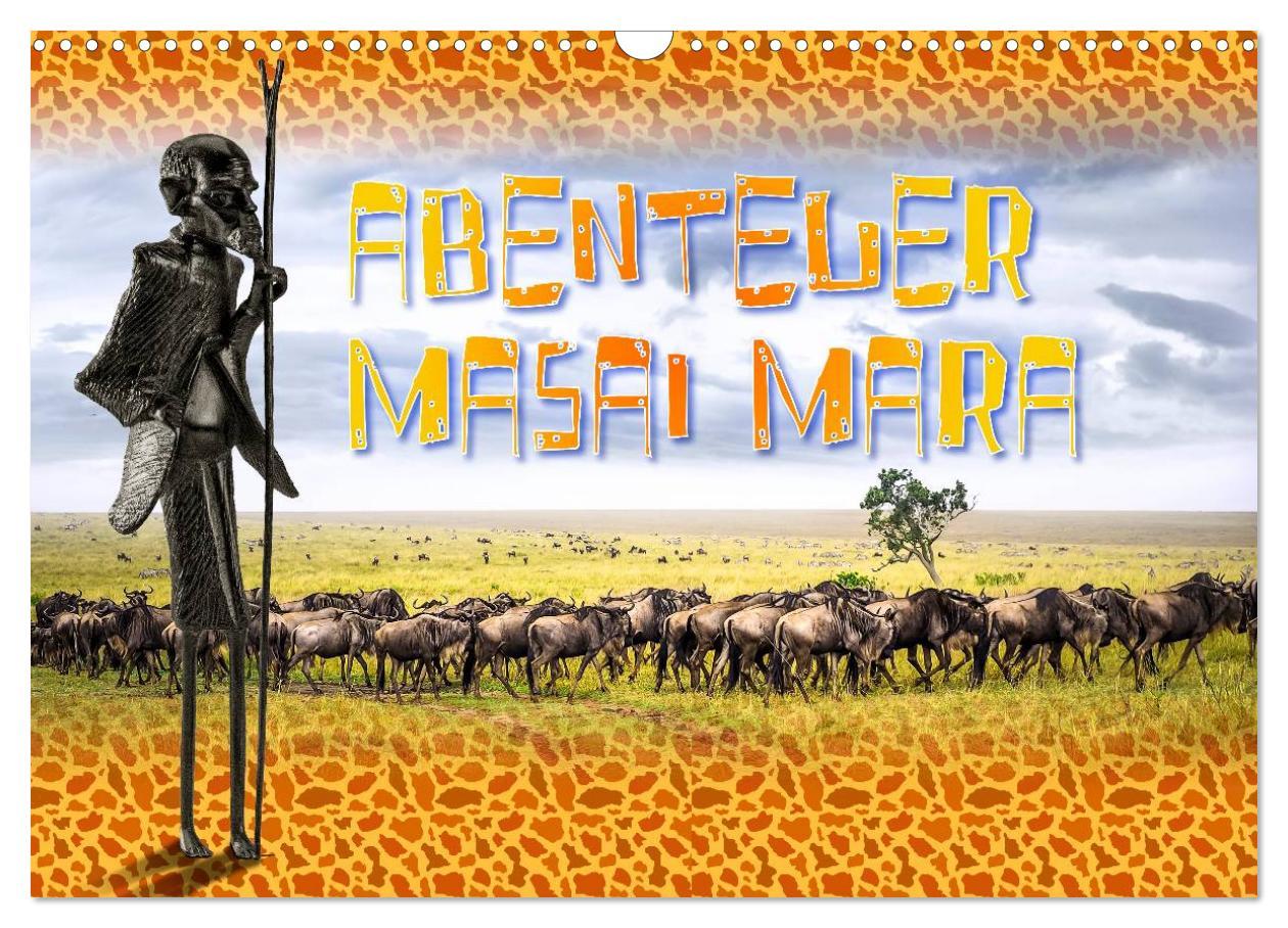 Cover: 9783435488773 | Abenteuer Masai Mara (Wandkalender 2025 DIN A3 quer), CALVENDO...