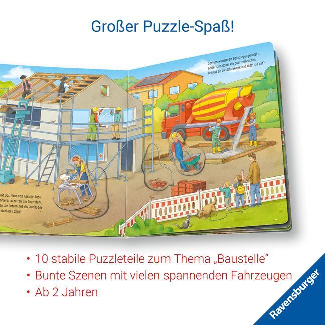 Bild: 9783473418602 | Mein großes Puzzle-Spielbuch: Baustelle | Emilie Jakobs | Buch | 12 S.