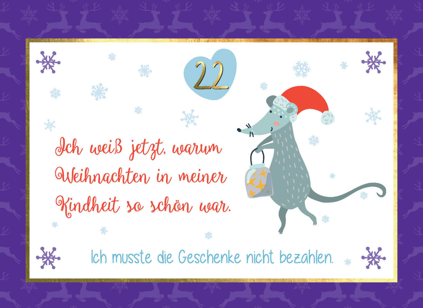 Bild: 9783625190318 | I feel betta with Lametta. 24 Gute-Laune-Sprüche für die Adventszeit