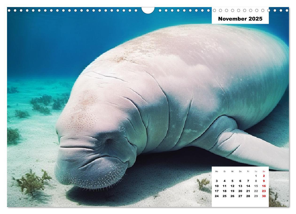 Bild: 9783383893056 | Manatees. Faszinierende Rundschwanzseekühe (Wandkalender 2025 DIN...