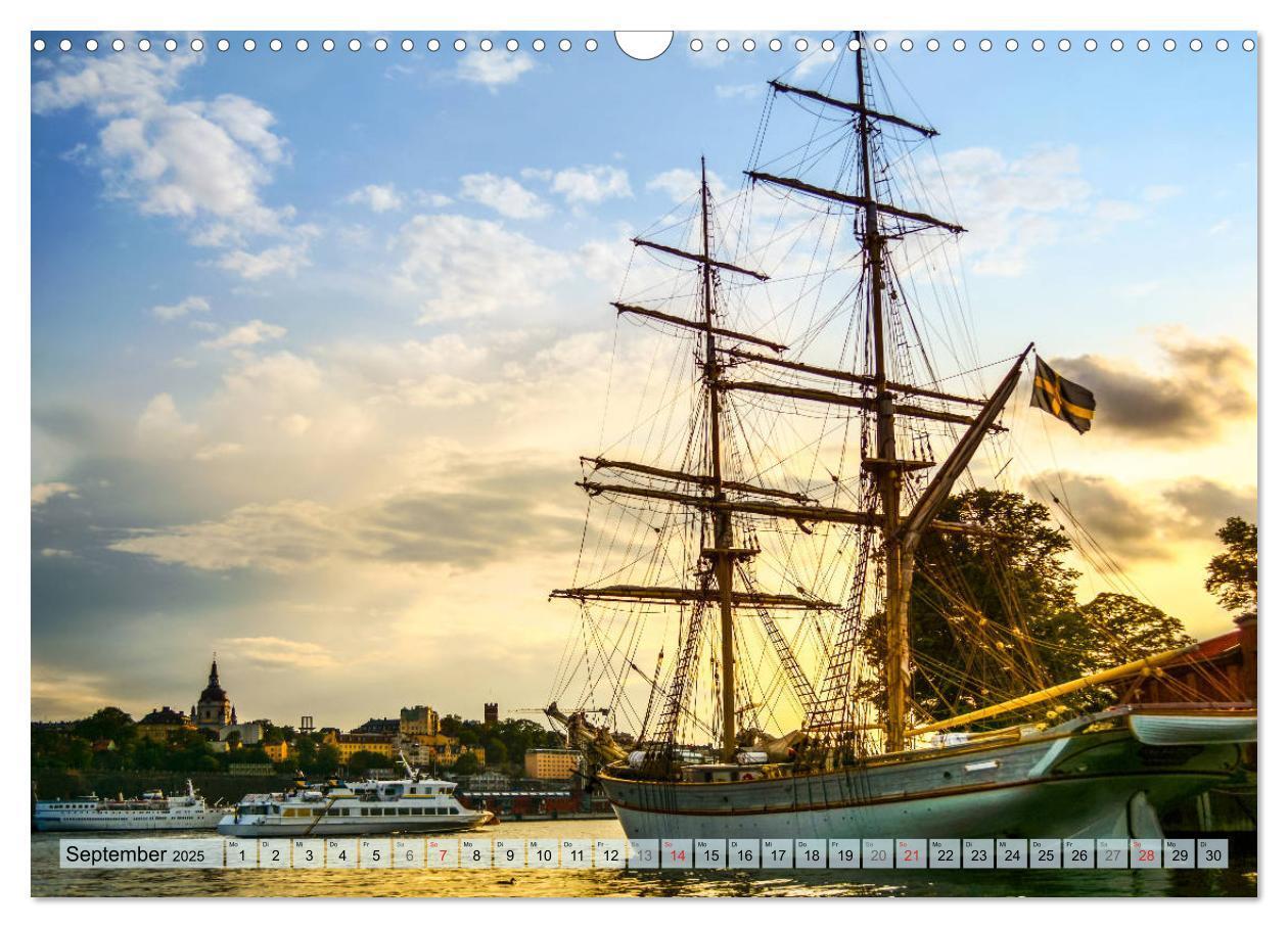 Bild: 9783435105717 | Stockholm - Maritime Ansichten (Wandkalender 2025 DIN A3 quer),...