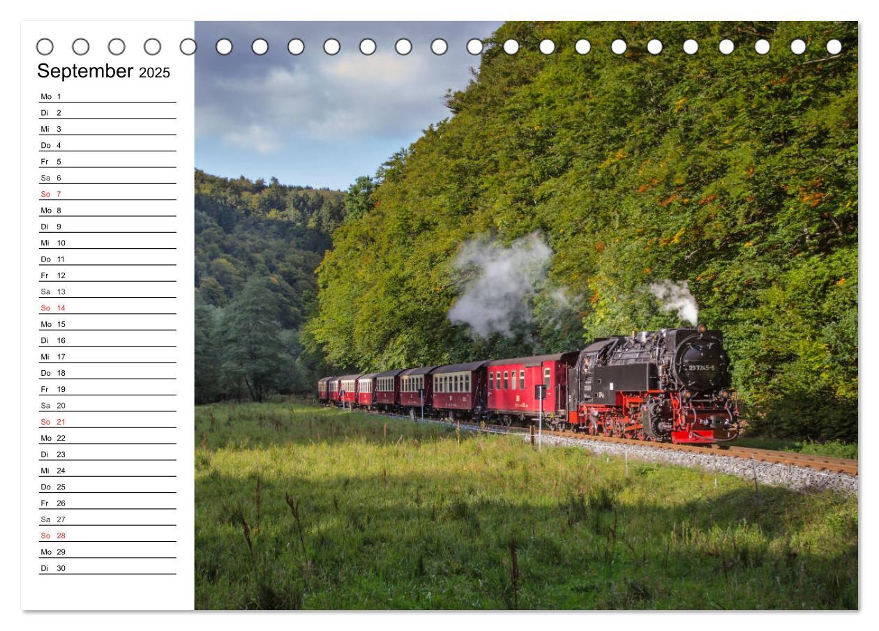 Bild: 9783435215744 | Schmalspurbahnen im Harz (Tischkalender 2025 DIN A5 quer), CALVENDO...