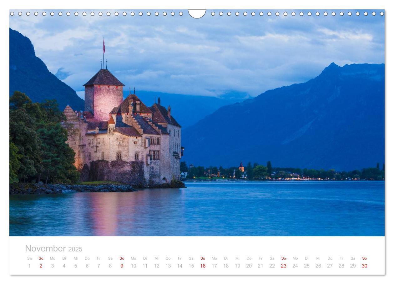 Bild: 9783435642335 | GENFER SEE Das Schweizer Ufer (Wandkalender 2025 DIN A3 quer),...