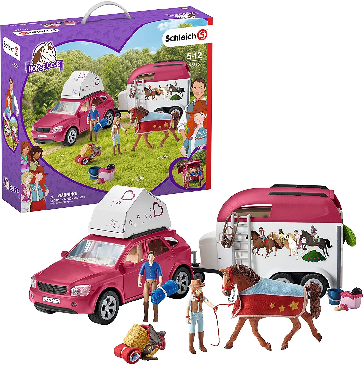 Cover: 4059433439181 | Schleich 42535 - Horse Club, Abenteuer mit Auto und Pferdeanhänger,...