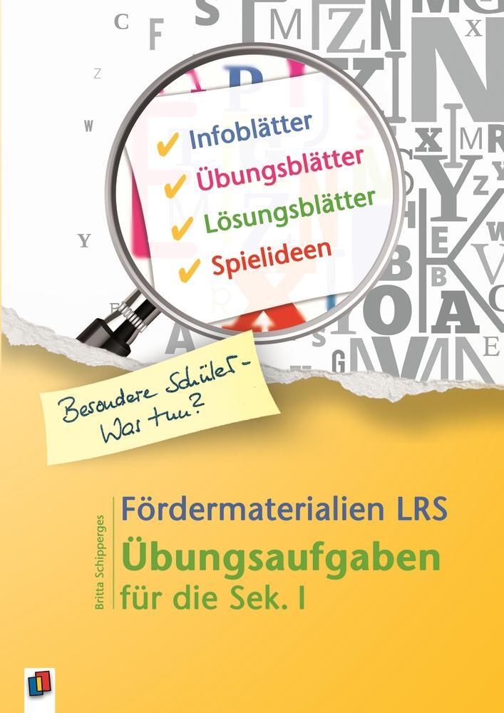 Cover: 9783834629180 | Fördermaterialien LRS | Übungsaufgaben für die Sek. I | Schipperges