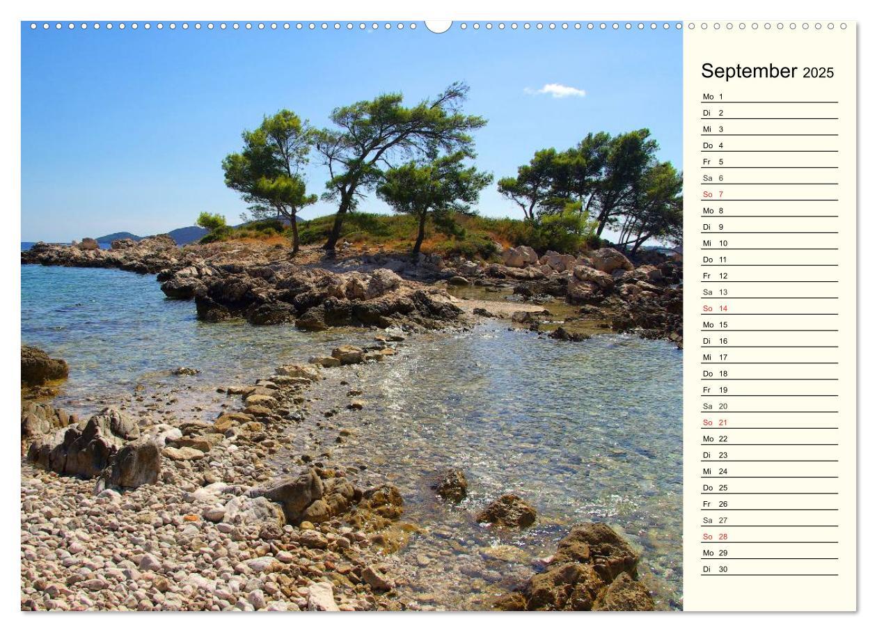 Bild: 9783435511617 | Kroatien (Wandkalender 2025 DIN A2 quer), CALVENDO Monatskalender