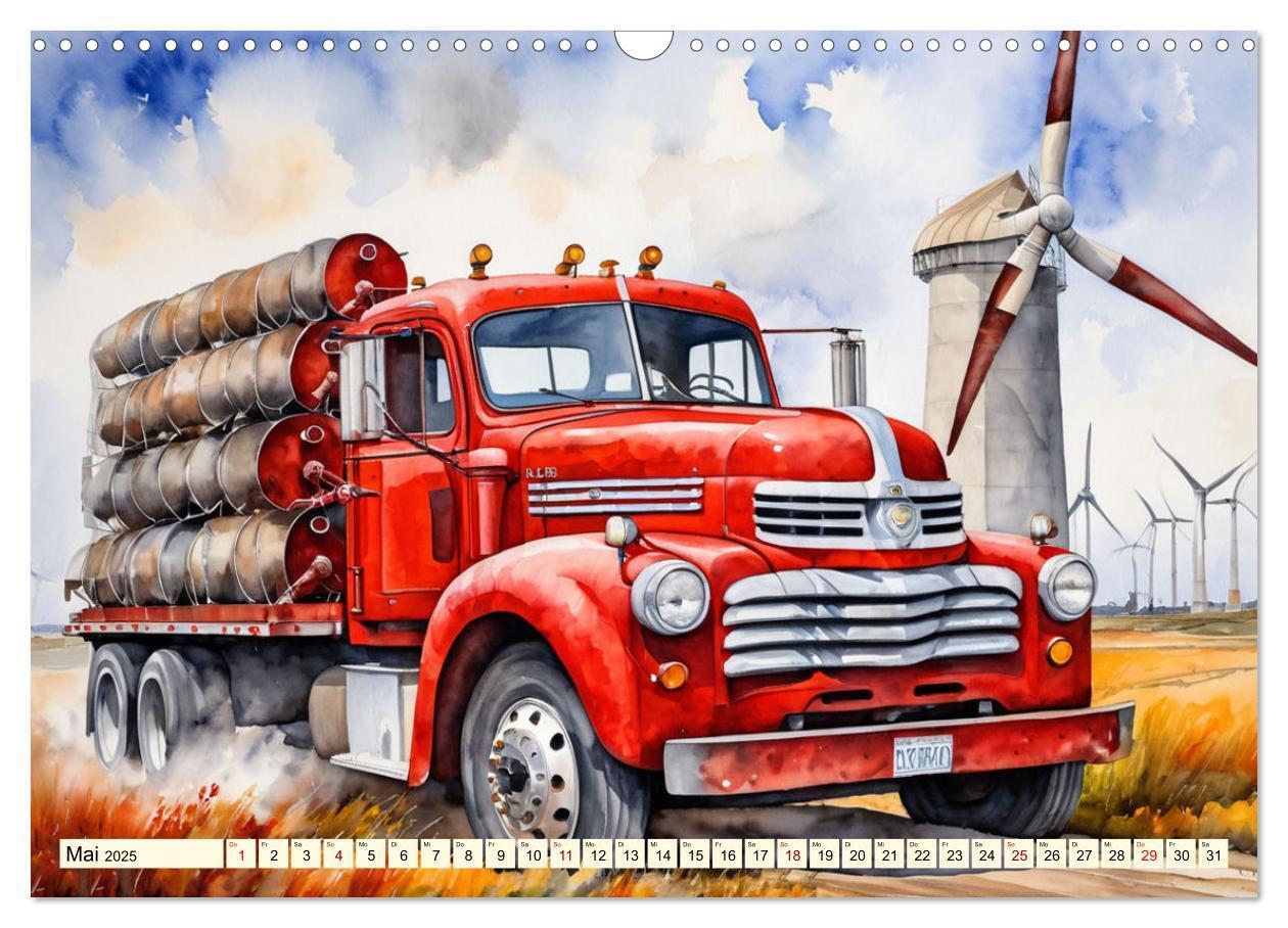 Bild: 9783457151211 | Nostalgische Trucks (Wandkalender 2025 DIN A3 quer), CALVENDO...