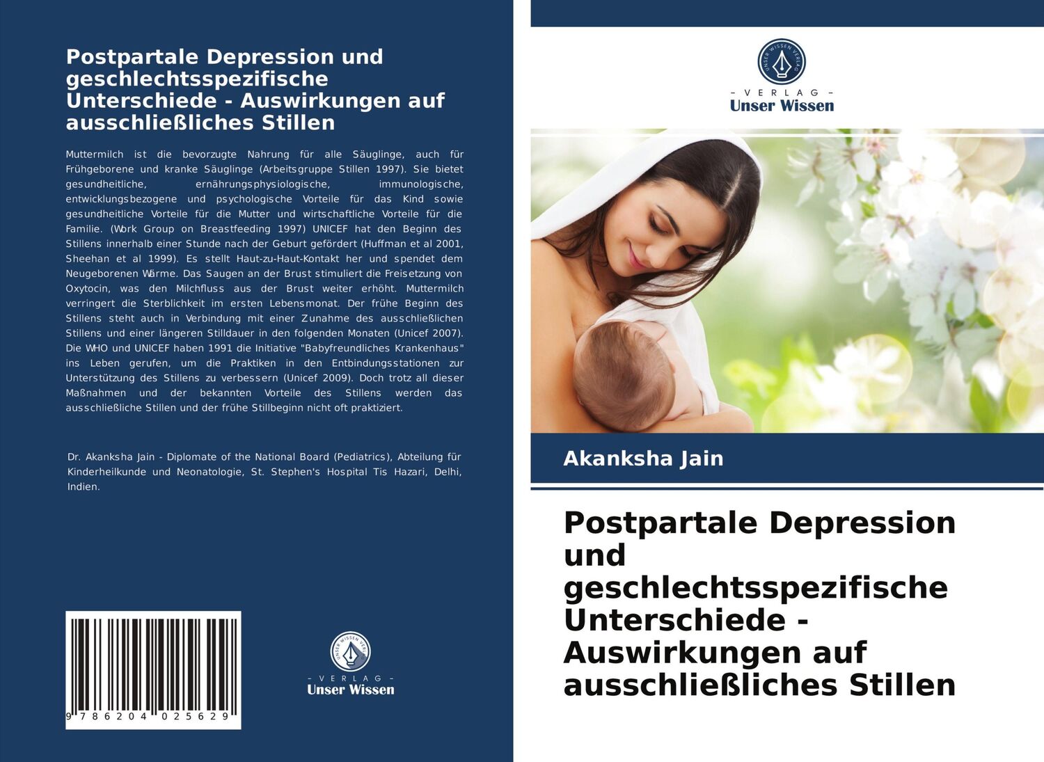 Cover: 9786204025629 | Postpartale Depression und geschlechtsspezifische Unterschiede -...