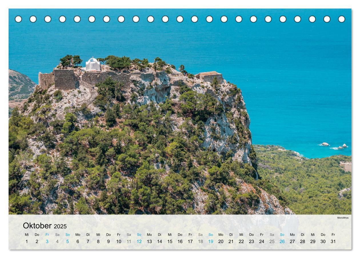 Bild: 9783383880872 | Rhodos - Die Highlights der Insel (Tischkalender 2025 DIN A5 quer),...