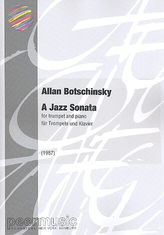 Cover: 9790500119852 | A Jazz Sonata | trumpet and piano | Allan Botschinsky | Buch