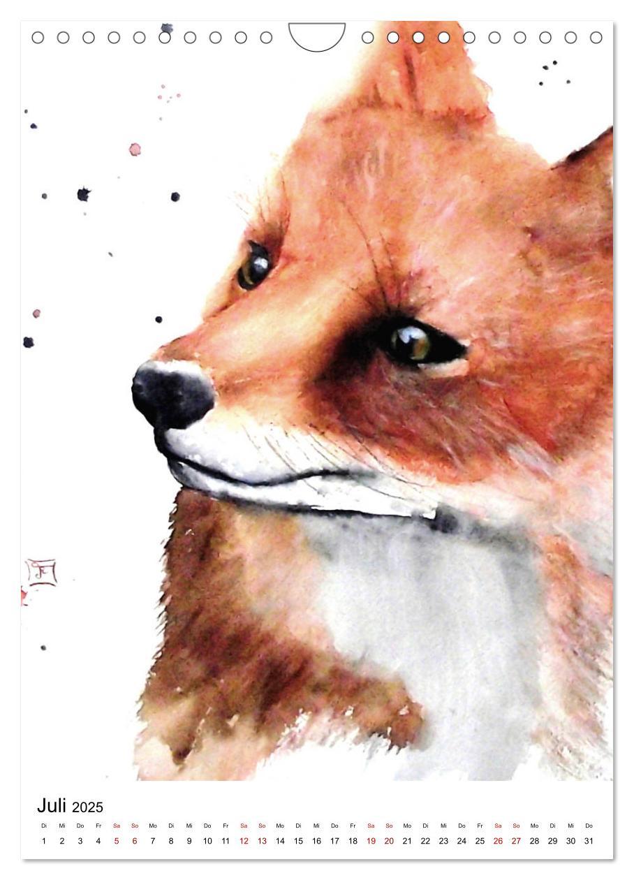 Bild: 9783435992652 | Tiere in Aquarell 2025 - von Ruth Trinczek (Wandkalender 2025 DIN...