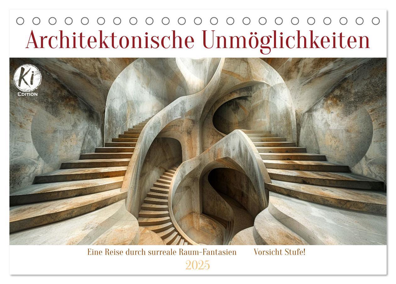 Cover: 9783383823633 | Architektonische Unmöglichkeiten (Tischkalender 2025 DIN A5 quer),...