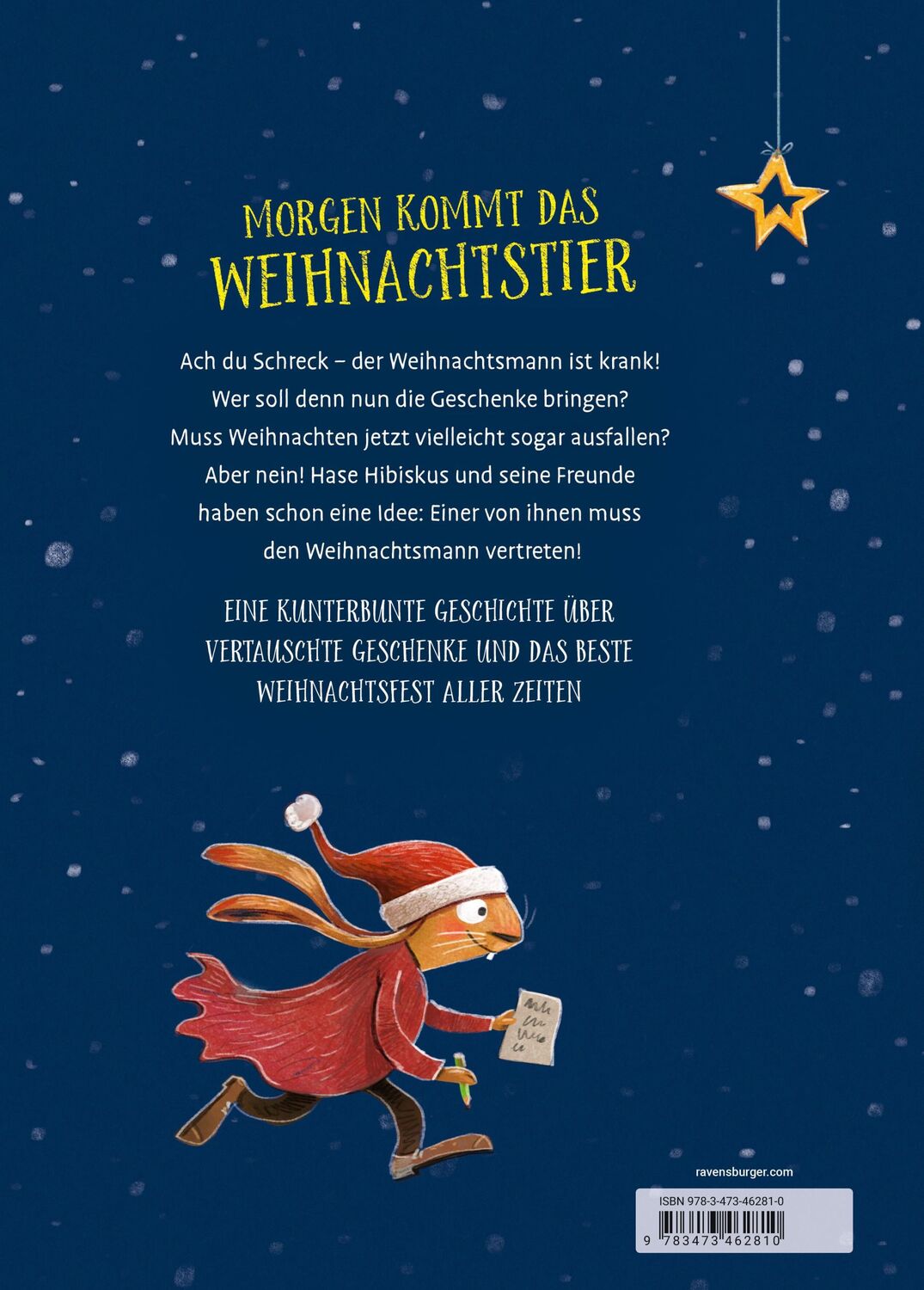 Rückseite: 9783473462810 | Hase Hibiskus und das Weihnachtstier | Andreas König | Buch | 32 S.