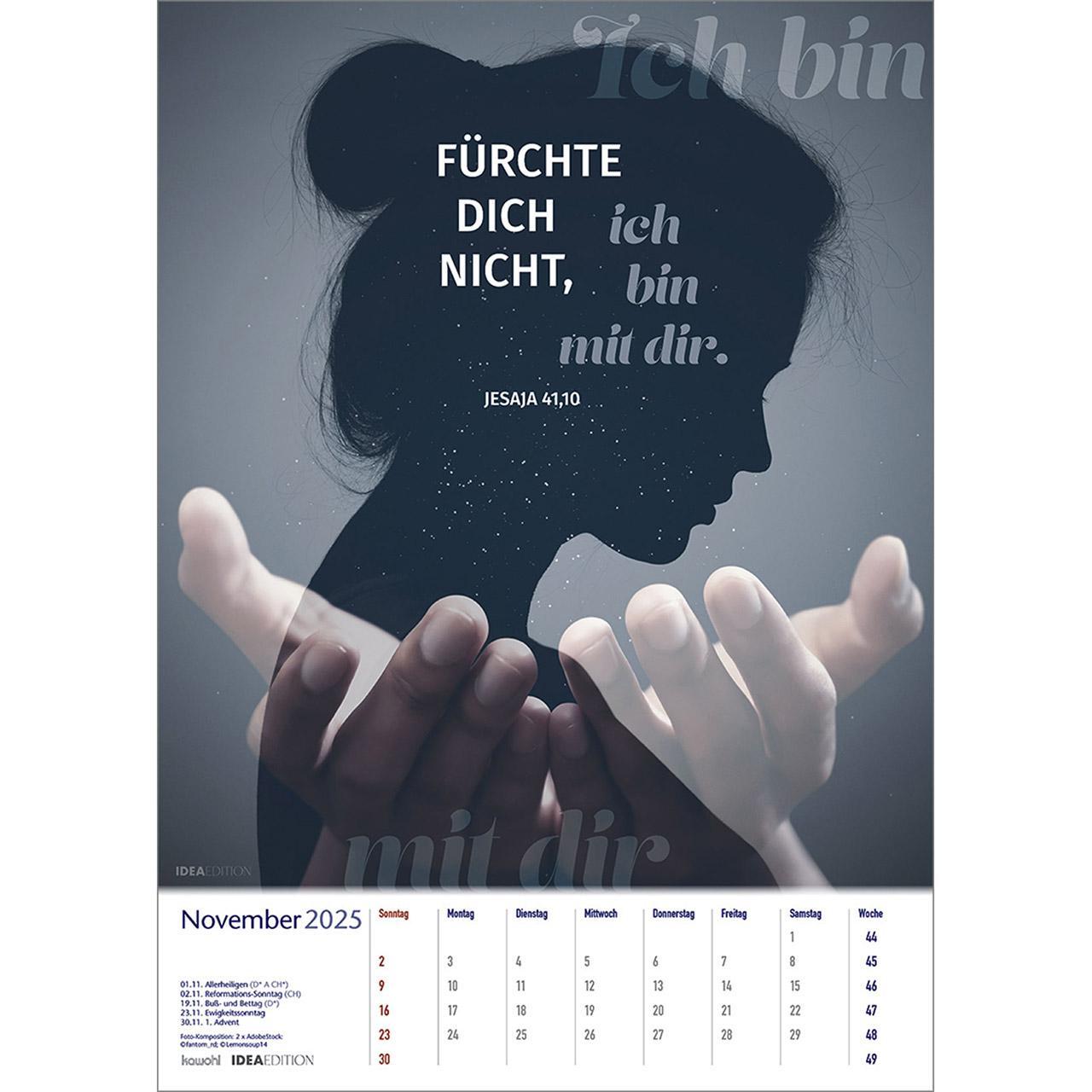 Bild: 9783754806050 | Auf seinem Weg 2025 | Foto-Kompositionen und Bibelworte | Kalender