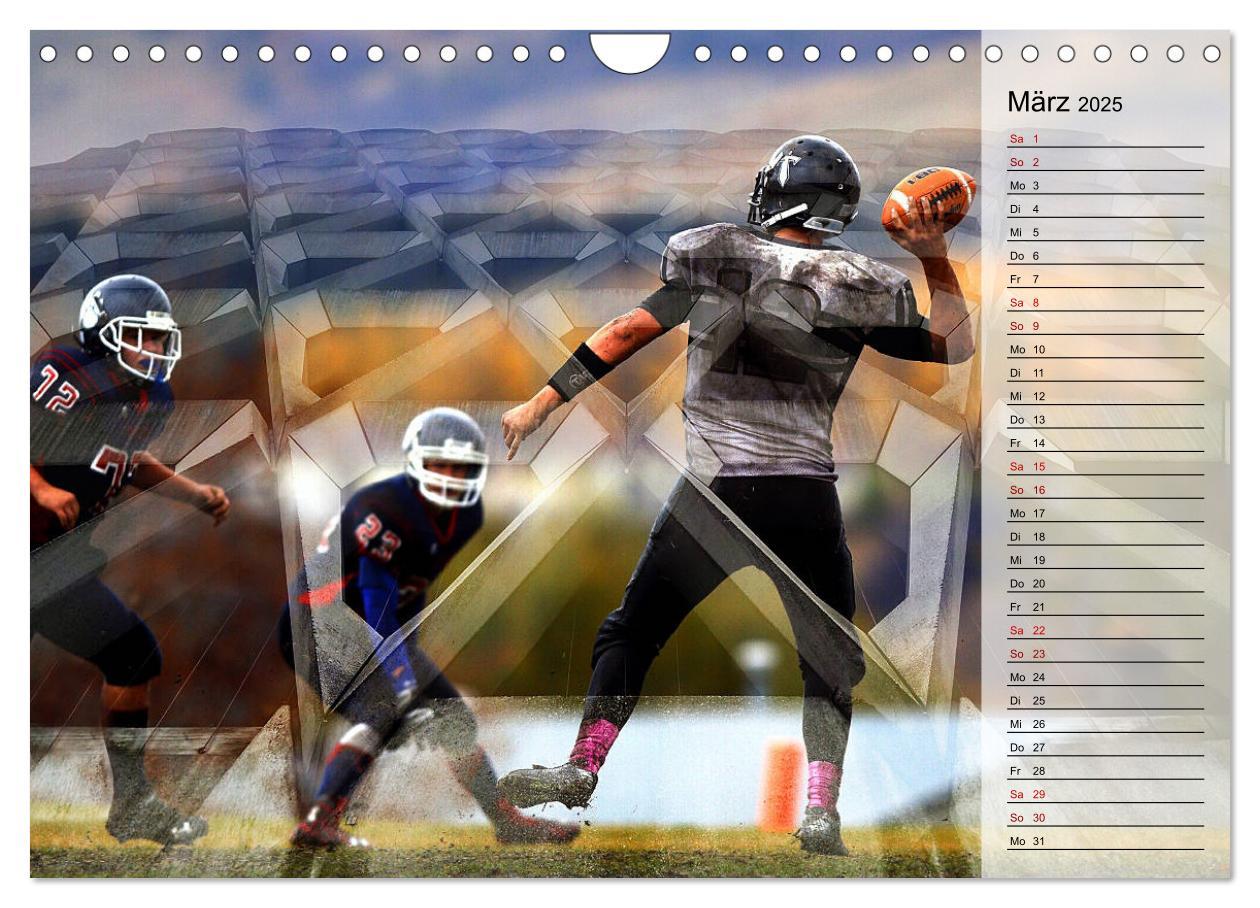 Bild: 9783435417285 | HEROES - American Football (Wandkalender 2025 DIN A4 quer),...