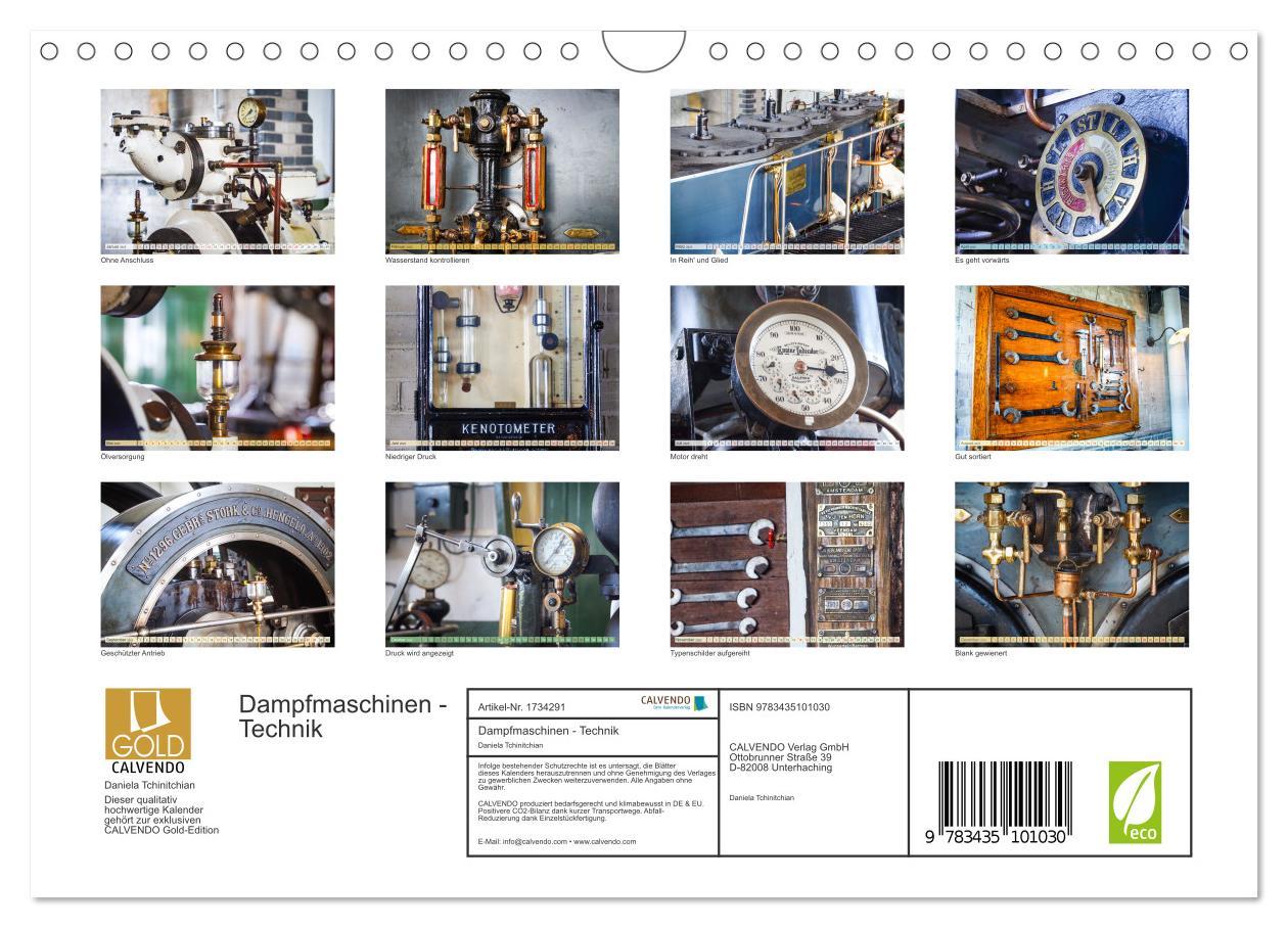 Bild: 9783435101030 | Dampfmaschinen - Technik (Wandkalender 2025 DIN A4 quer), CALVENDO...