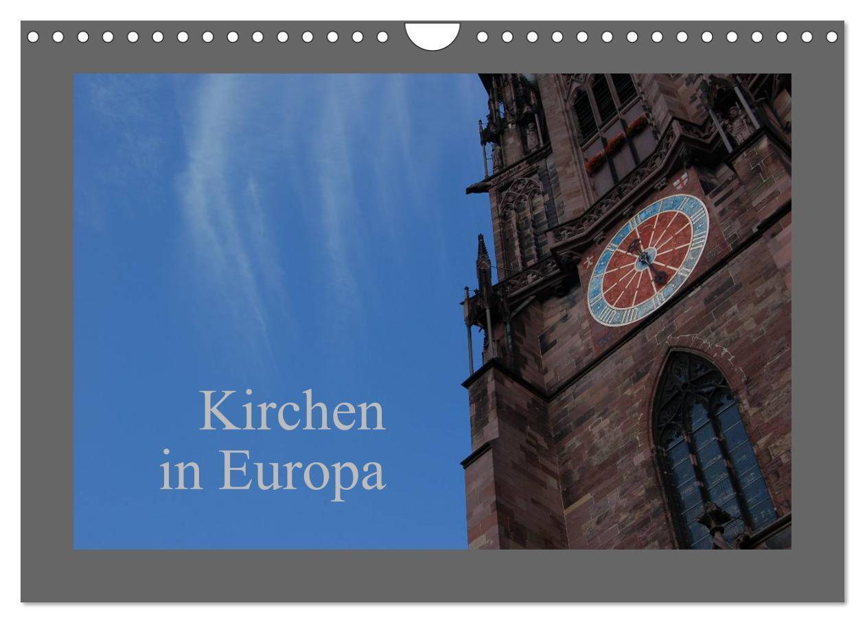 Cover: 9783435775729 | Kirchen in Europa (Wandkalender 2025 DIN A4 quer), CALVENDO...