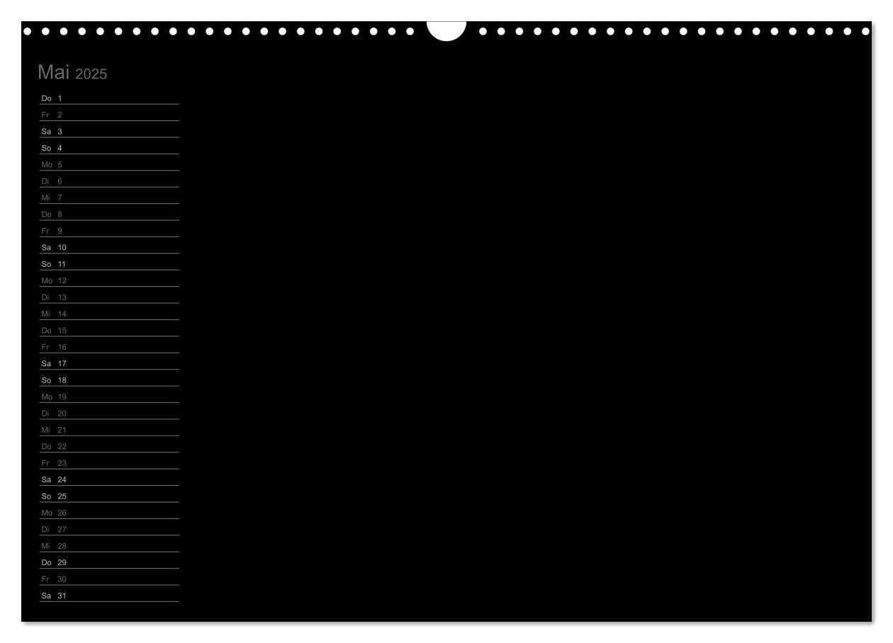 Bild: 9783435767236 | Bastel-Geburtstagskalender schwarz / Geburtstagskalender...