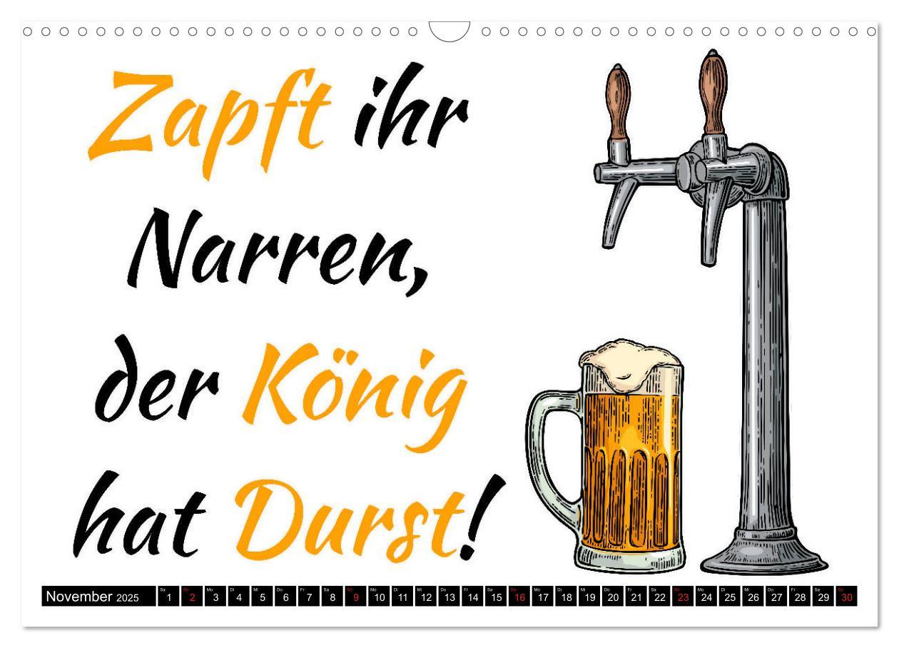 Bild: 9783435210985 | Bier - Lustige Sprüche und Grafiken (Wandkalender 2025 DIN A3...