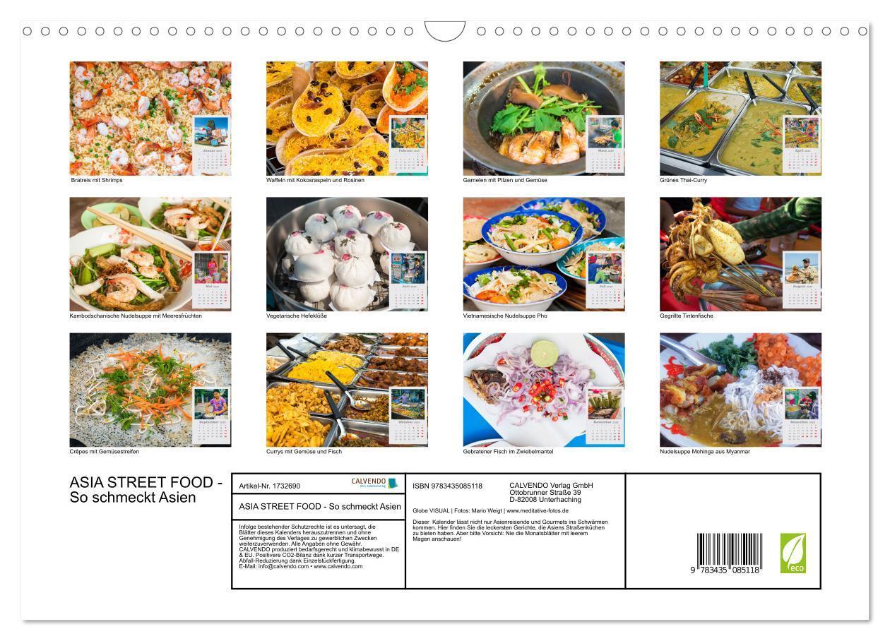 Bild: 9783435085118 | ASIA STREET FOOD - So schmeckt Asien (Wandkalender 2025 DIN A3...