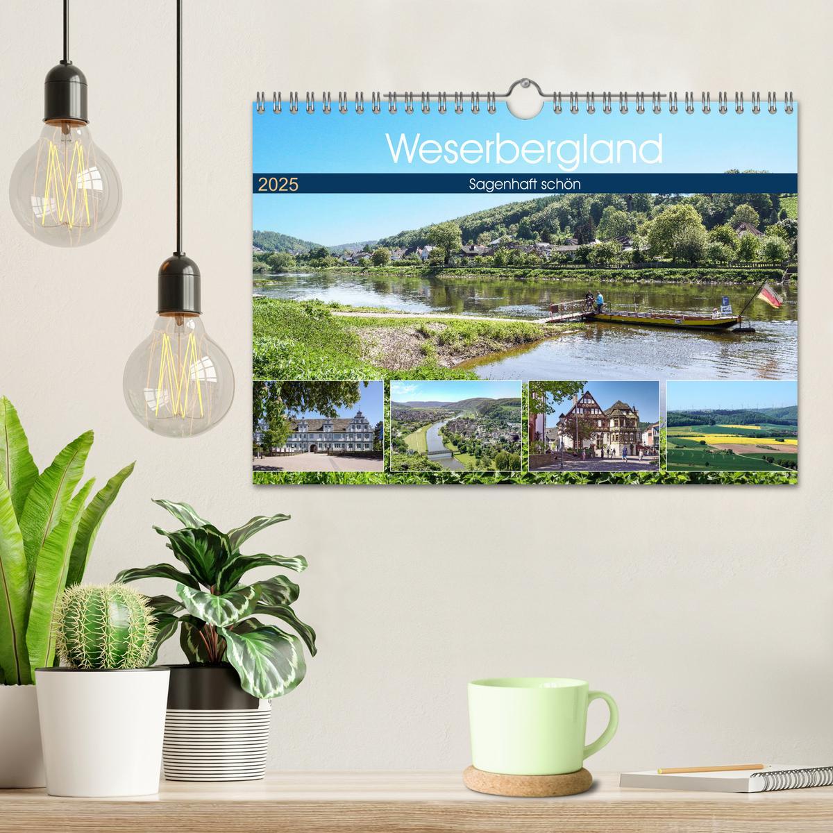 Bild: 9783435308859 | Weserbergland - sagenhaft schön (Wandkalender 2025 DIN A4 quer),...