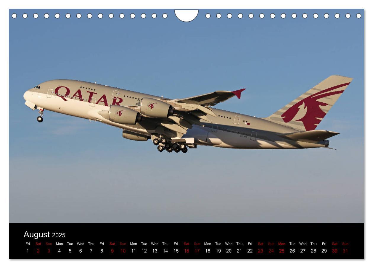 Bild: 9781325946662 | A380 SuperJumbo (Wall Calendar 2025 DIN A4 landscape), CALVENDO 12...