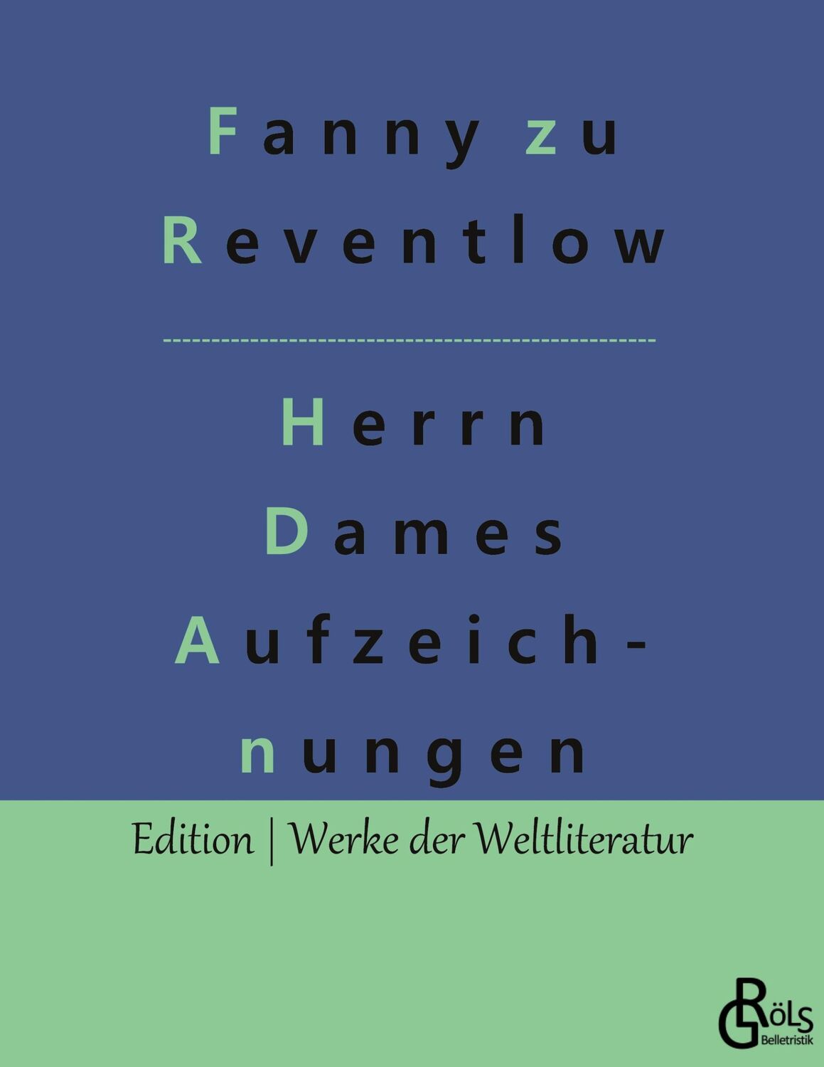 Cover: 9783988281296 | Herrn Dames Aufzeichnungen | Fanny zu Reventlow | Taschenbuch | 132 S.