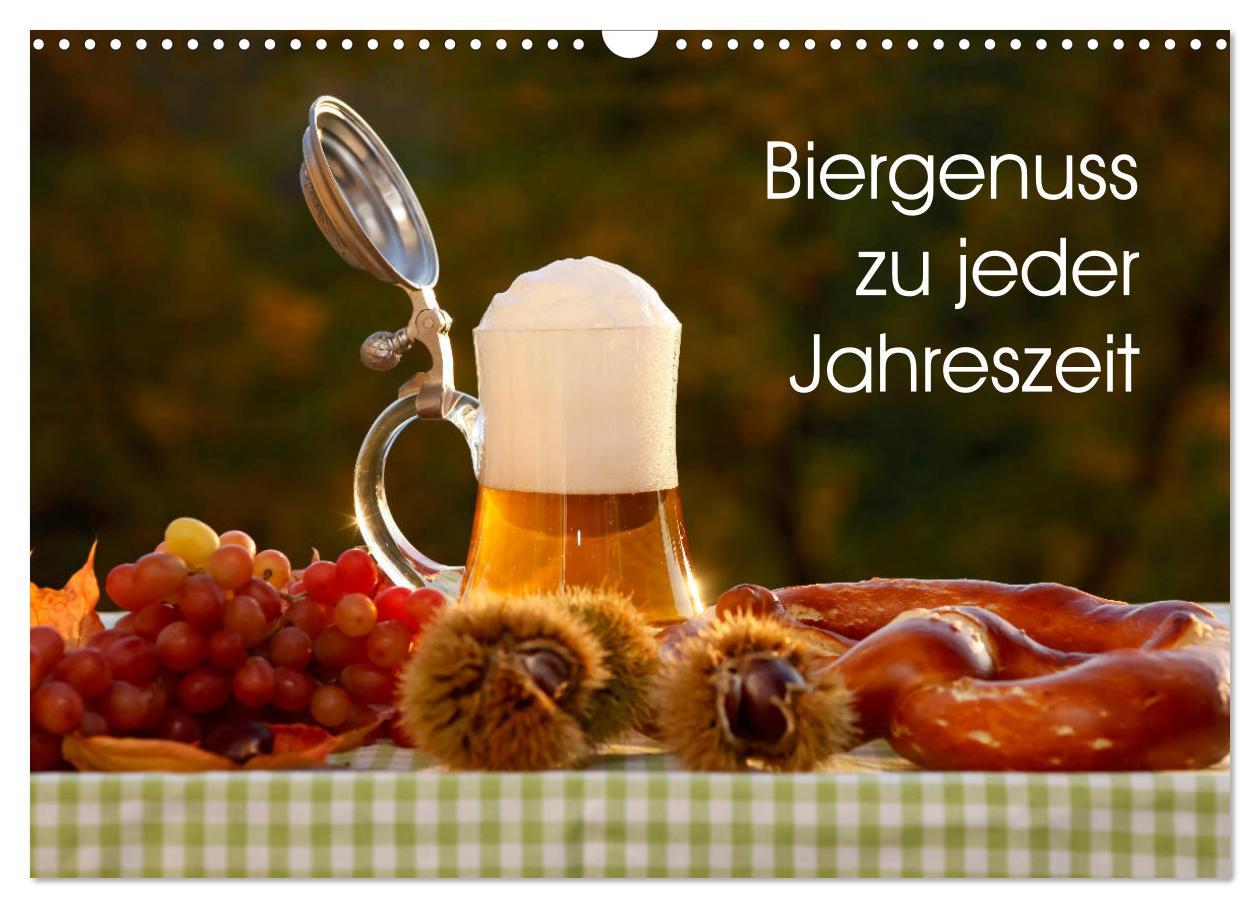 Cover: 9783435338870 | Biergenuss zu jeder Jahreszeit (Wandkalender 2025 DIN A3 quer),...