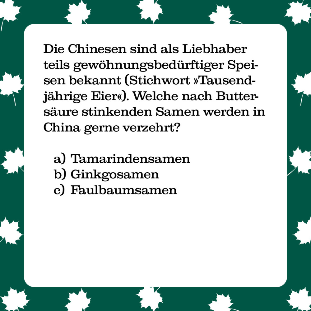 Bild: 4250364114516 | Das Bäume-Quiz (Spiel) | 66 Fragen für Naturliebhaber | Spiel | 66 S.