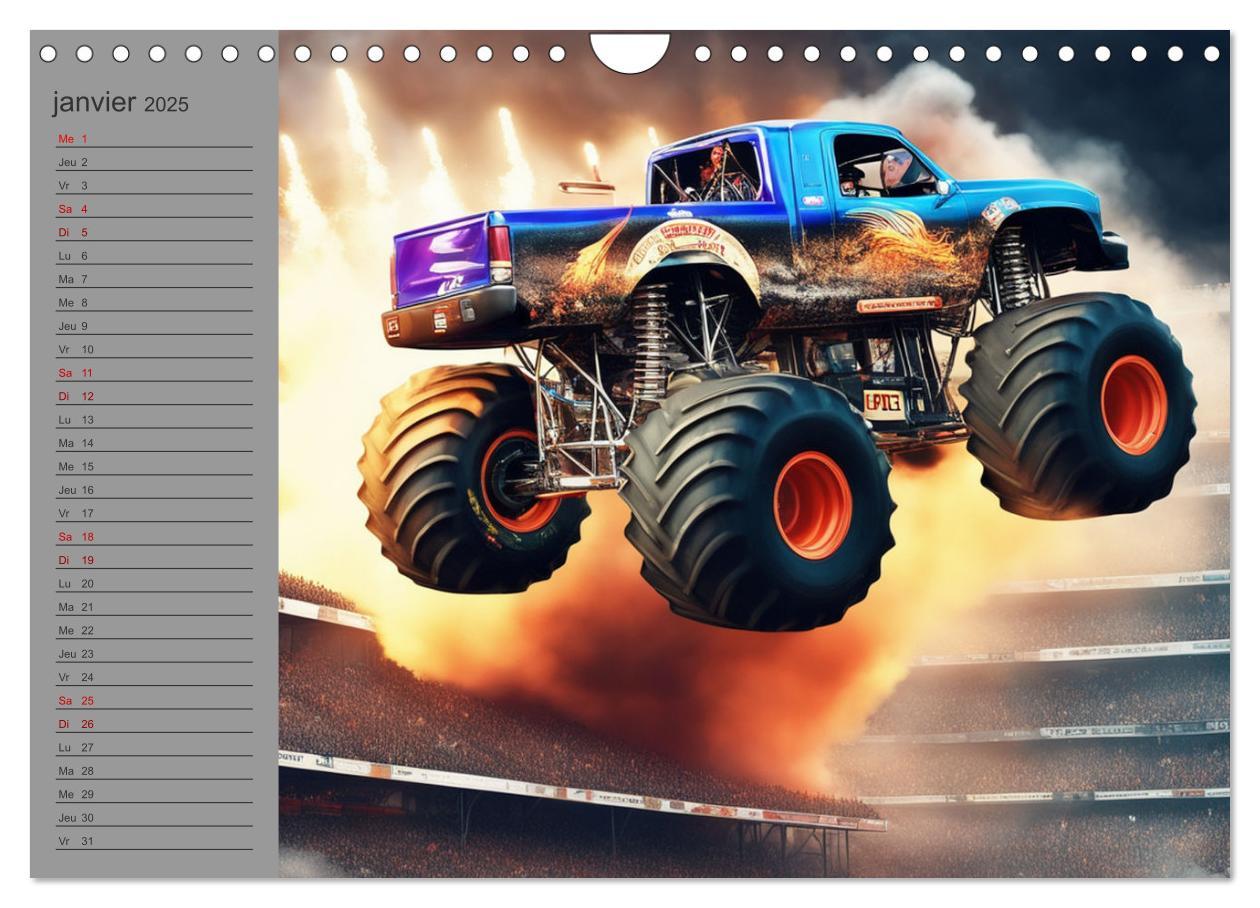 Bild: 9781325925254 | Monster trucks La confrontation ultime (Calendrier mural 2025 DIN...