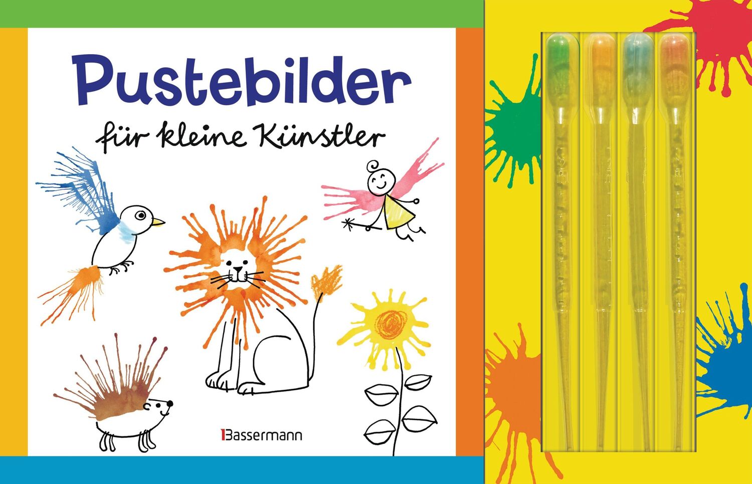 Cover: 9783809437550 | Pustebilder für kleine Künstler-Set. Mit 4 Kleckspipetten | Pautner