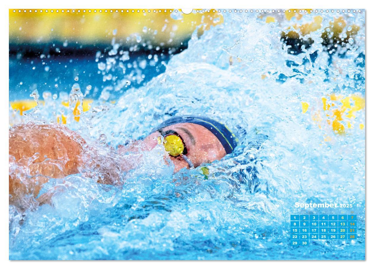 Bild: 9783383885495 | Schwimmen: Sport auf blauen Bahnen (Wandkalender 2025 DIN A2 quer),...