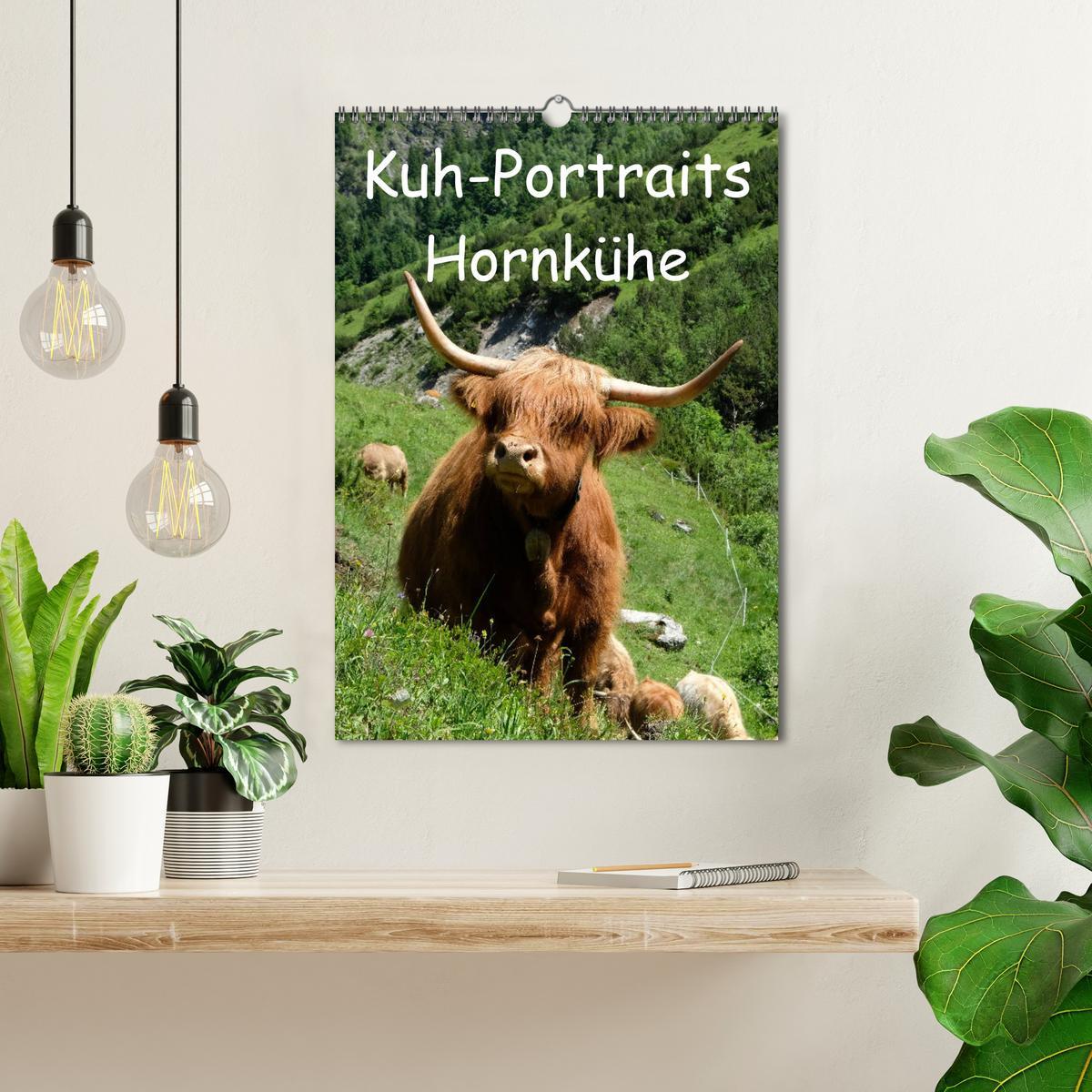 Bild: 9783435970049 | Kuhportraits Hornkühe (Wandkalender 2025 DIN A3 hoch), CALVENDO...