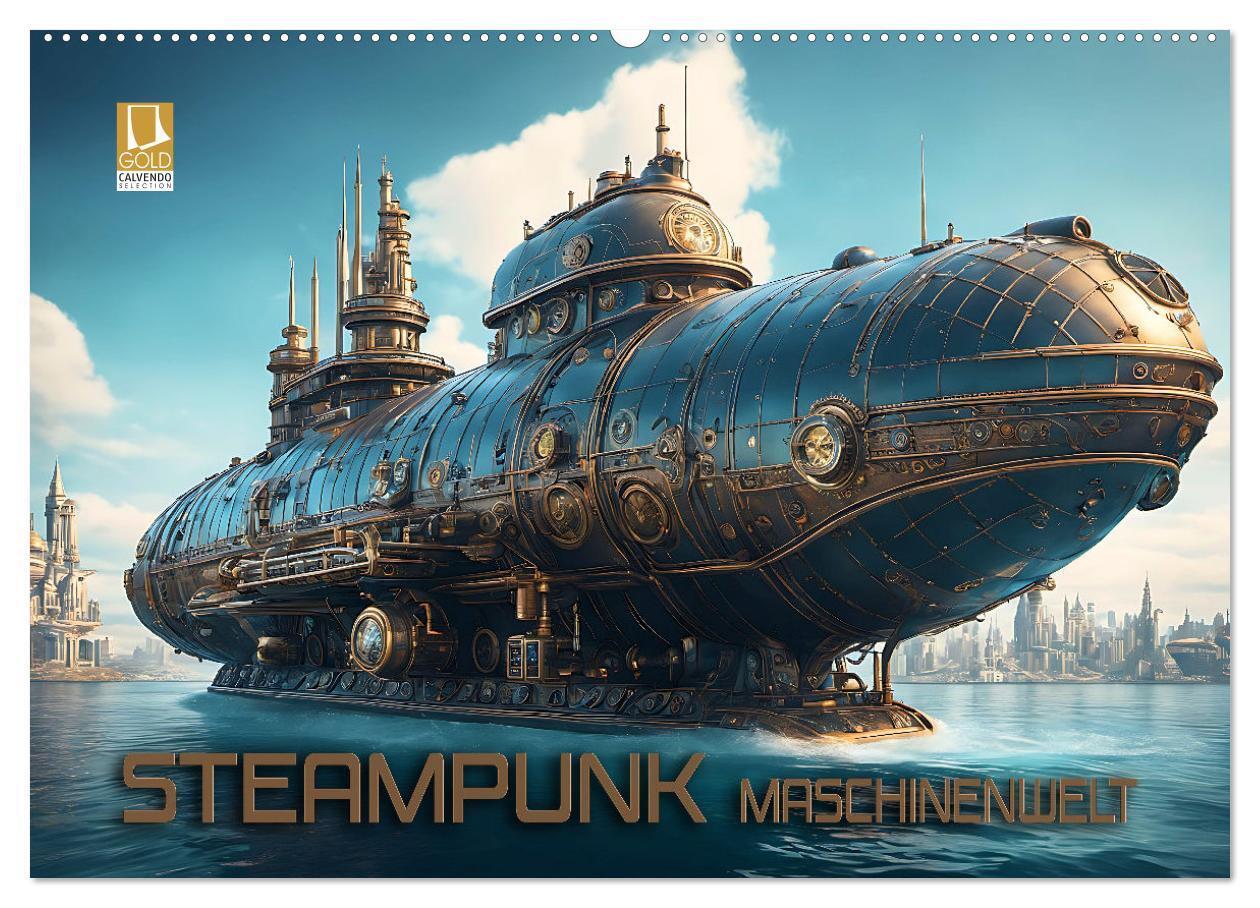 Cover: 9783383826801 | Steampunk Maschinenwelt (Wandkalender 2025 DIN A2 quer), CALVENDO...