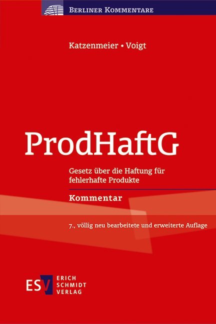 Cover: 9783503187522 | ProdHaftG, Kommentar | Christian Katzenmeier (u. a.) | Buch | XIV