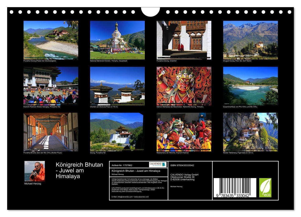 Bild: 9783435333042 | Königreich Bhutan - Juwel am Himalaya (Wandkalender 2025 DIN A4...