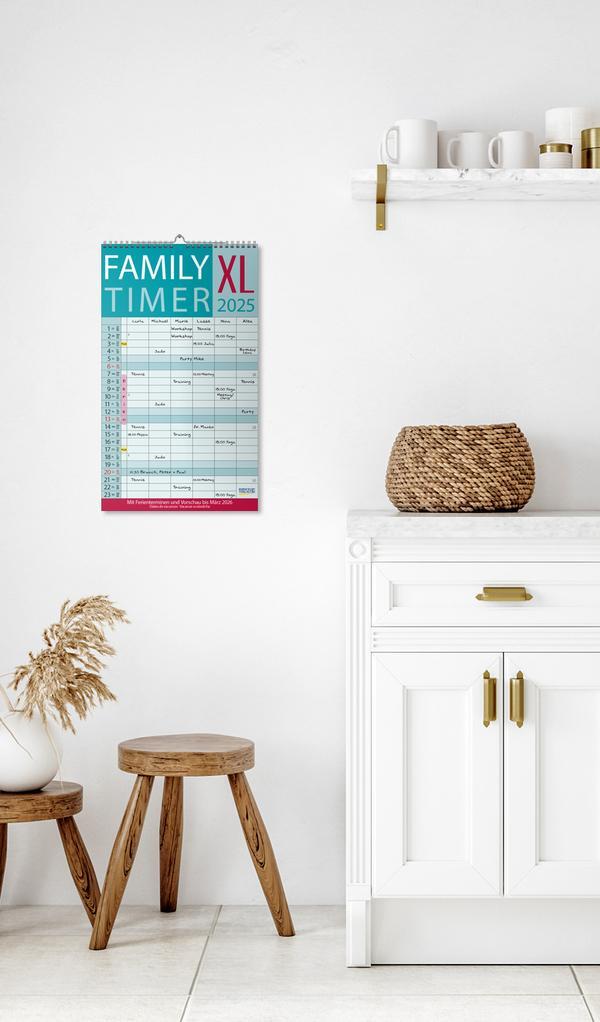 Bild: 9783731876960 | XL Family Timer 2025 | Verlag Korsch | Kalender | 14 S. | Deutsch