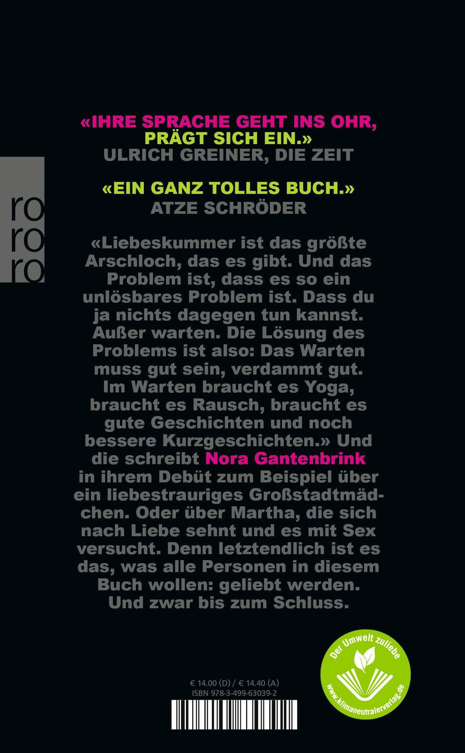 Rückseite: 9783499630392 | Verficktes Herz | und andere Geschichten | Nora Gantenbrink | Buch