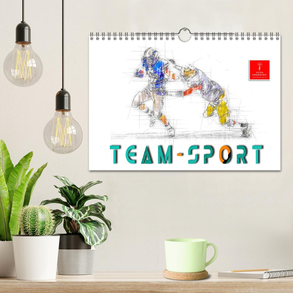 Bild: 9783383926044 | Team-Sport (Wandkalender 2025 DIN A4 quer), CALVENDO Monatskalender