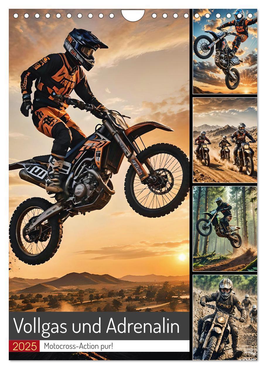 Cover: 9783457196731 | Vollgas und Adrenalin - Motocross-Action pur! (Wandkalender 2025...