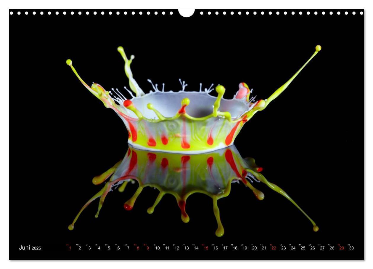 Bild: 9783435802753 | Wassertropfen Kunst Fotografie (Wandkalender 2025 DIN A3 quer),...