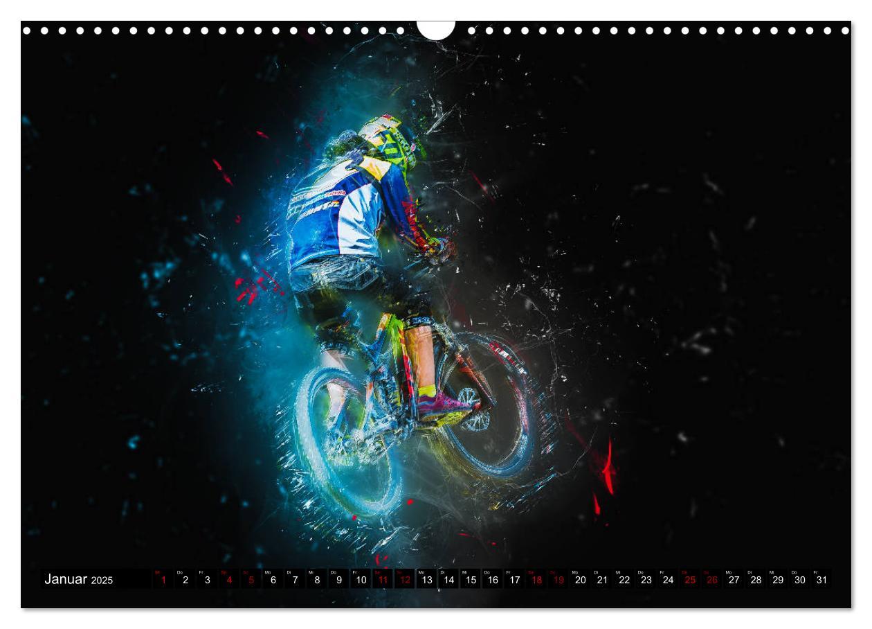 Bild: 9783435432646 | Downhill Explosion (Wandkalender 2025 DIN A3 quer), CALVENDO...