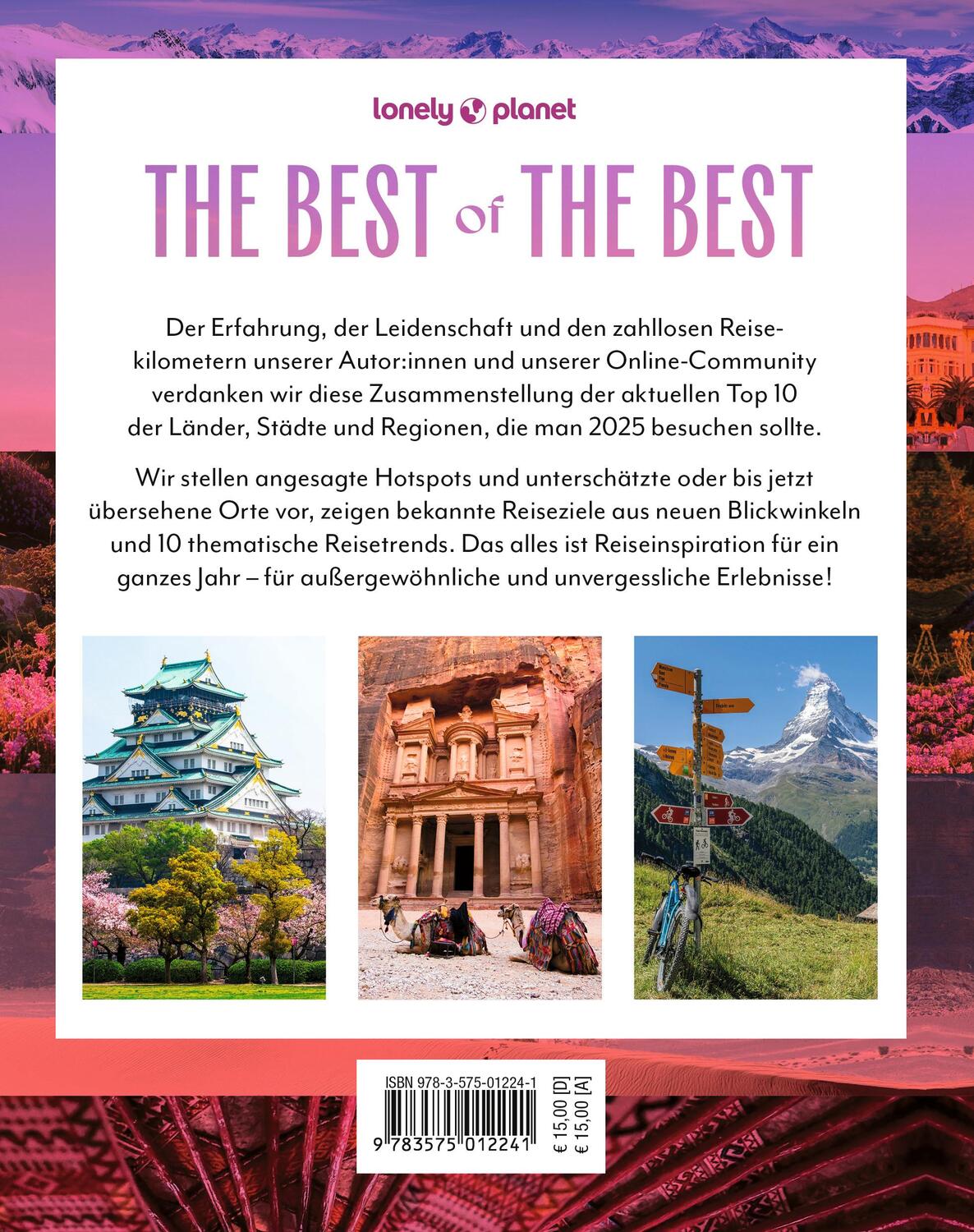 Rückseite: 9783575012241 | Lonely Planet Best in Travel 2025 | Taschenbuch | 224 S. | Deutsch