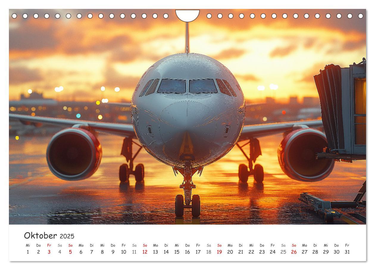 Bild: 9783457214046 | Flugzeugkalender - Die schönsten Passagiermaschinen (Wandkalender...