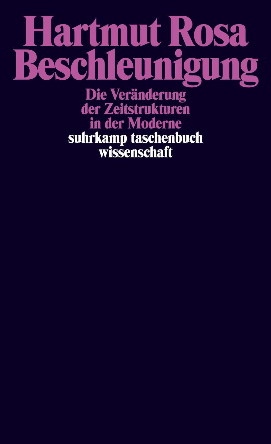 Cover: 9783518293607 | Beschleunigung | Die Veränderung der Zeitstrukturen in der Moderne