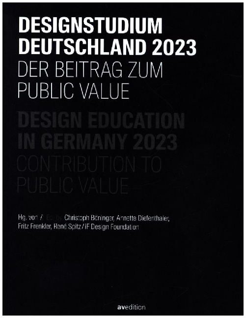 Cover: 9783899863925 | Designstudium Deutschland 2023 | Der Beitrag zum Public Value | Buch