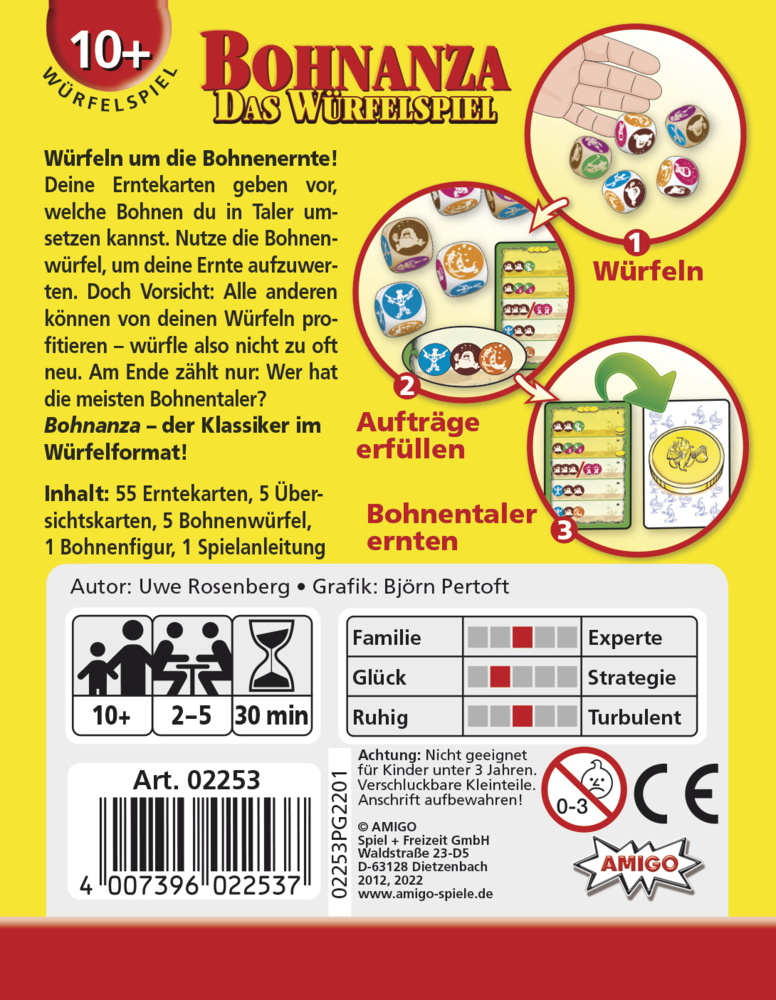 Bild: 4007396022537 | Bohnanza - Das Würfelspiel (Spiel) | Uwe Rosenberg | Spiel | 02253