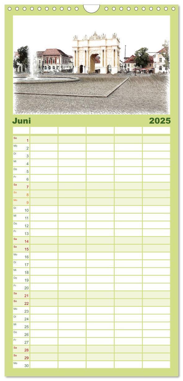 Bild: 9783457118412 | Familienplaner 2025 - Potsdam Kalender mit 5 Spalten (Wandkalender,...