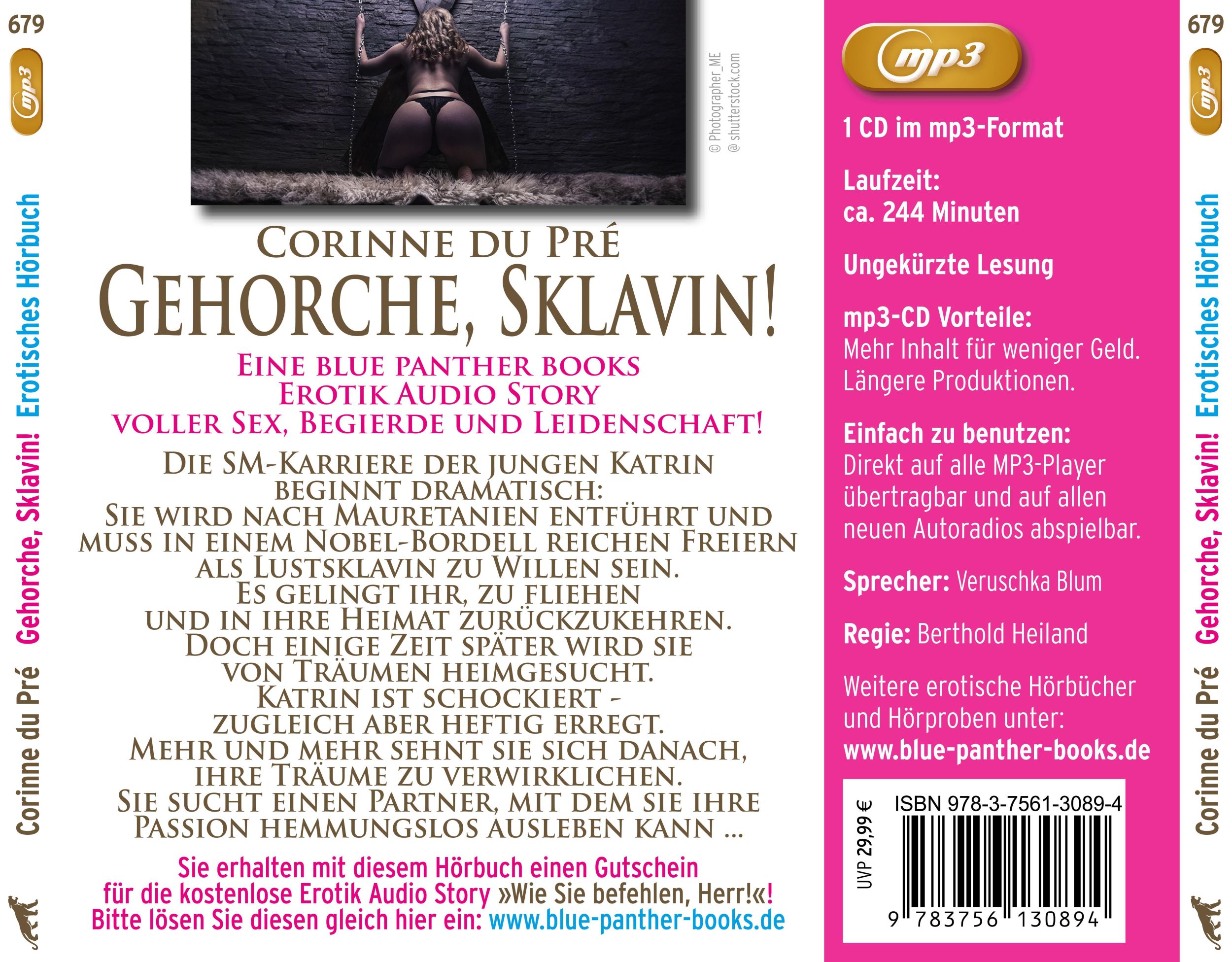 Rückseite: 9783756130894 | Gehorche, Sklavin! Erotik SM-Audio Story Erotisches SM-Hörbuch MP3CD