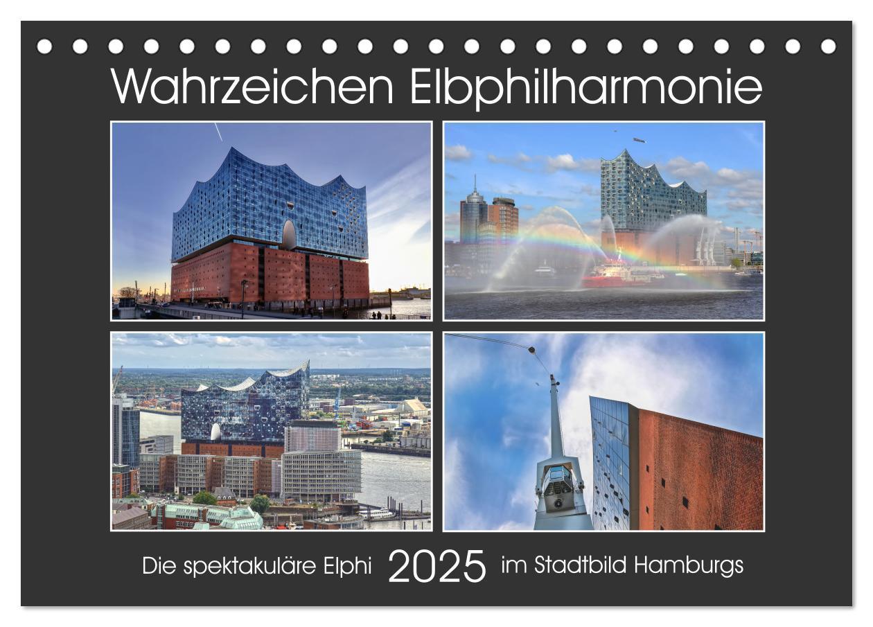 Cover: 9783383878879 | Wahrzeichen Elbphilharmonie (Tischkalender 2025 DIN A5 quer),...